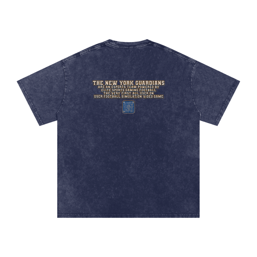 NYG x TIE Championship Snow Washed Oversized Cotton T-Shirt